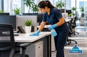 regularly scheduled professional office cleaning